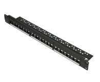 ExtraLink  Patchpanel 24p 19" 1U UTP modularny (czarna) - 1323254 - zdjęcie 1